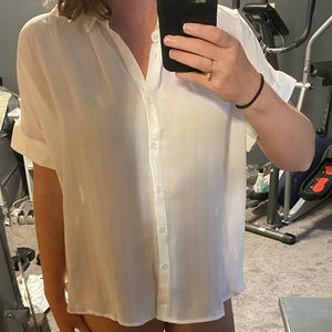 Sheer white blouse